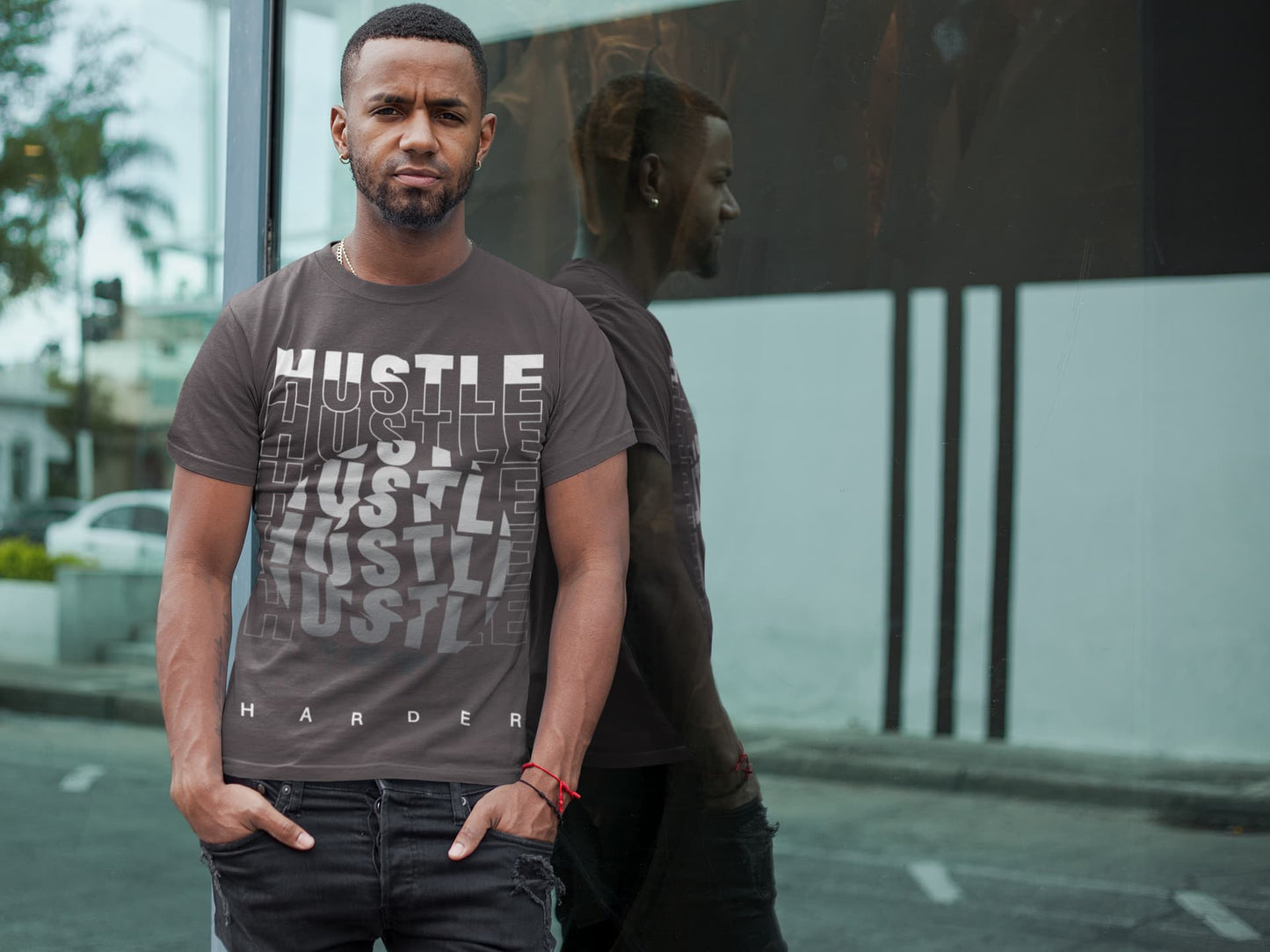 Men's Charcoal Grey Round Neck T-shirts