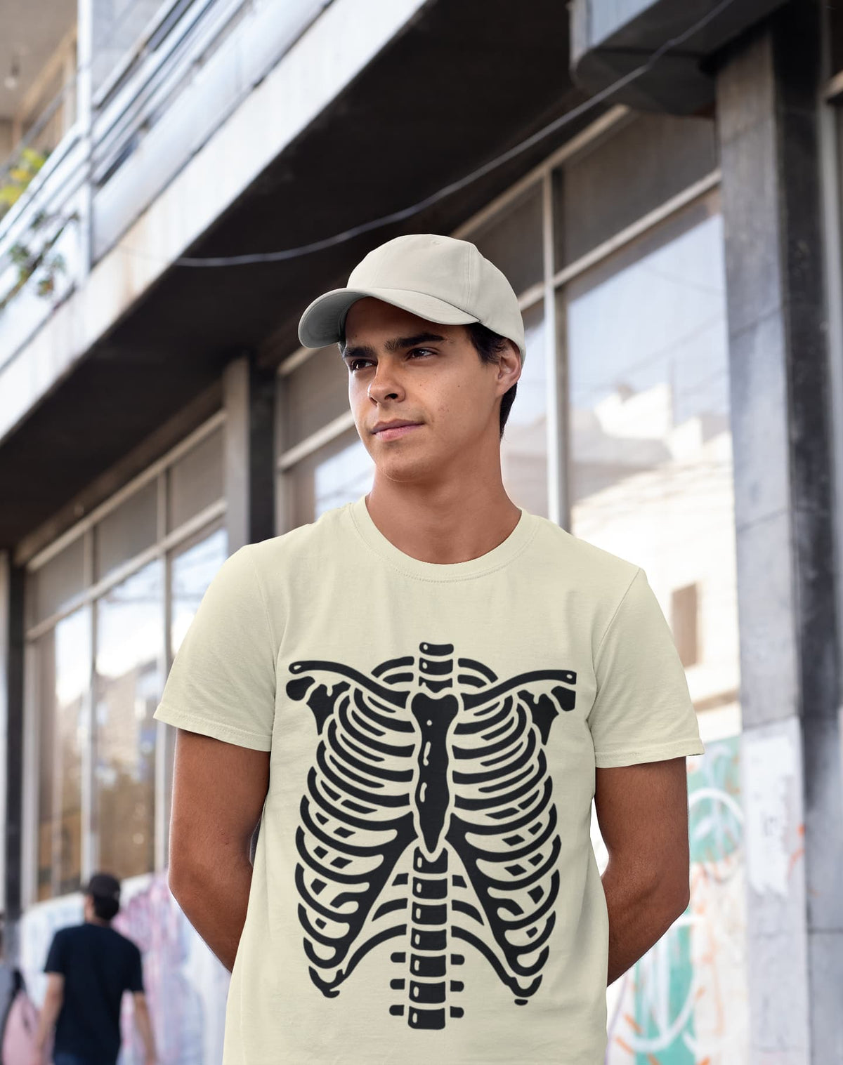 Men's Almond Round Neck T-shirts