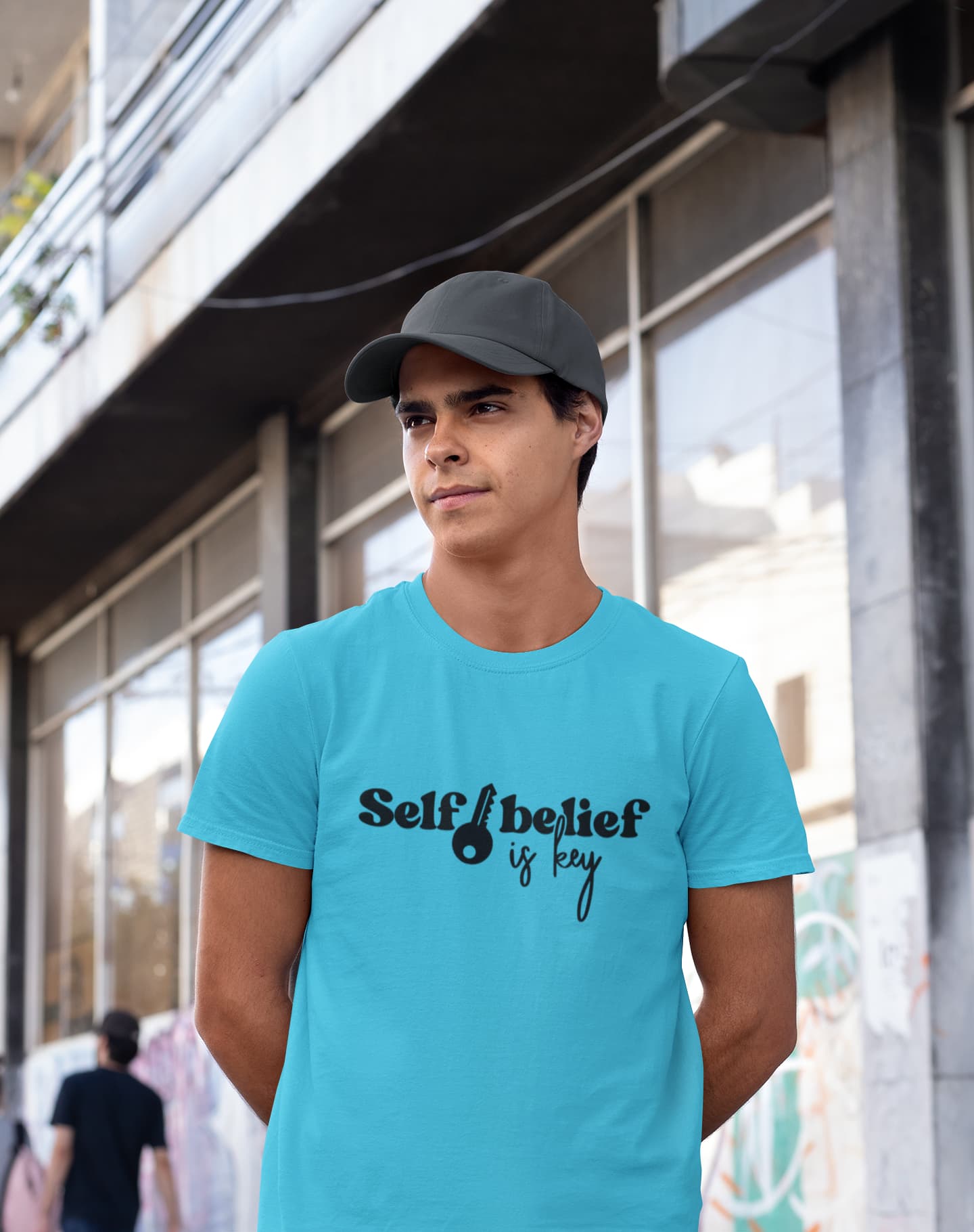 MENS SKY BLUE ROUNDNECK T-SHIRT