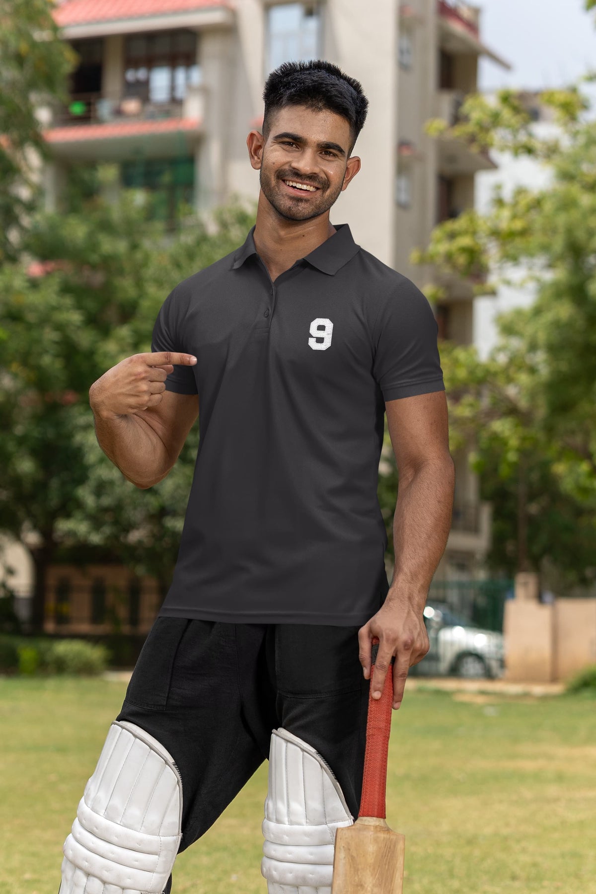 Men's Black Polo T-shirts