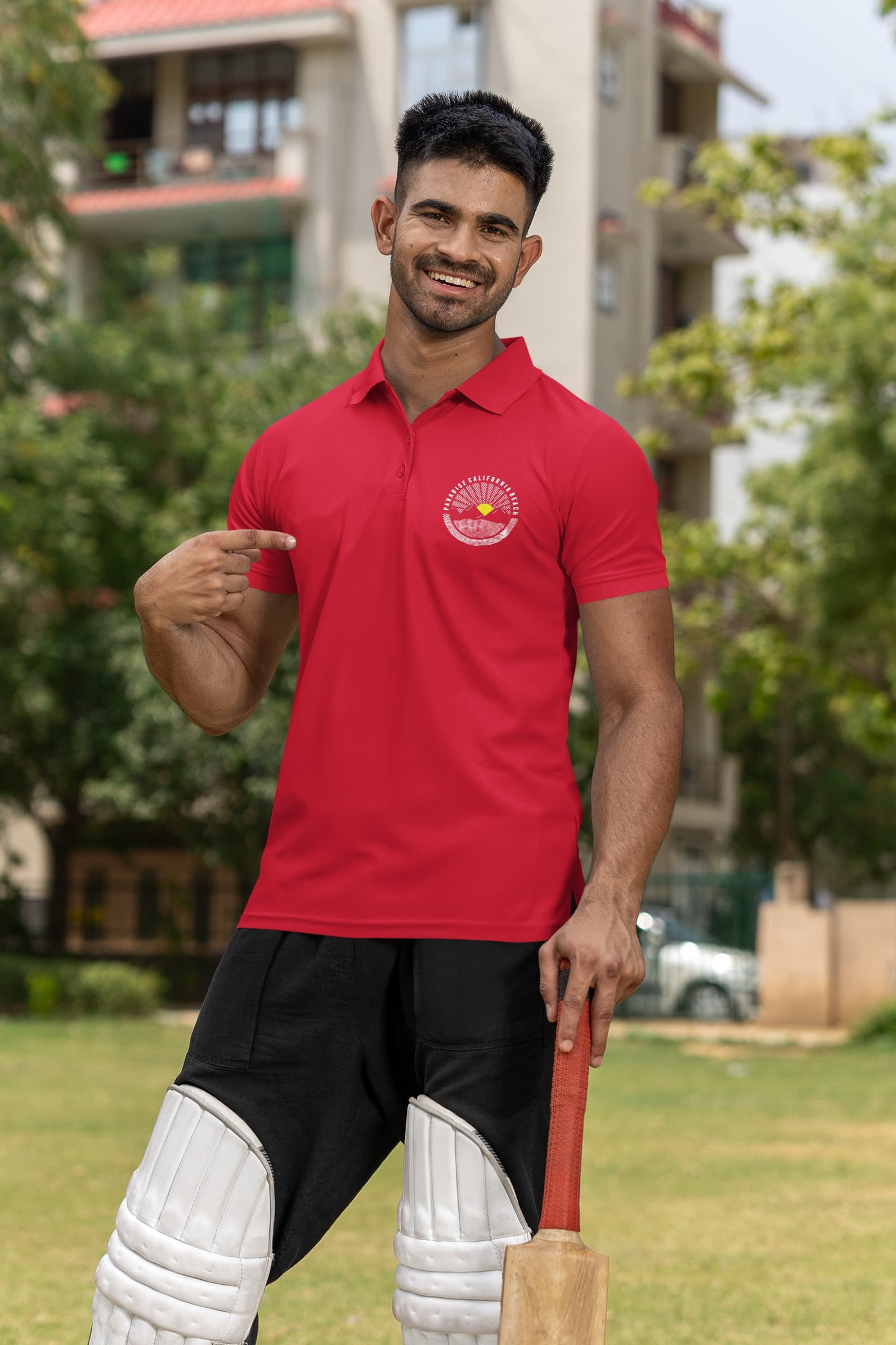 Men's Red Polo T-shirts