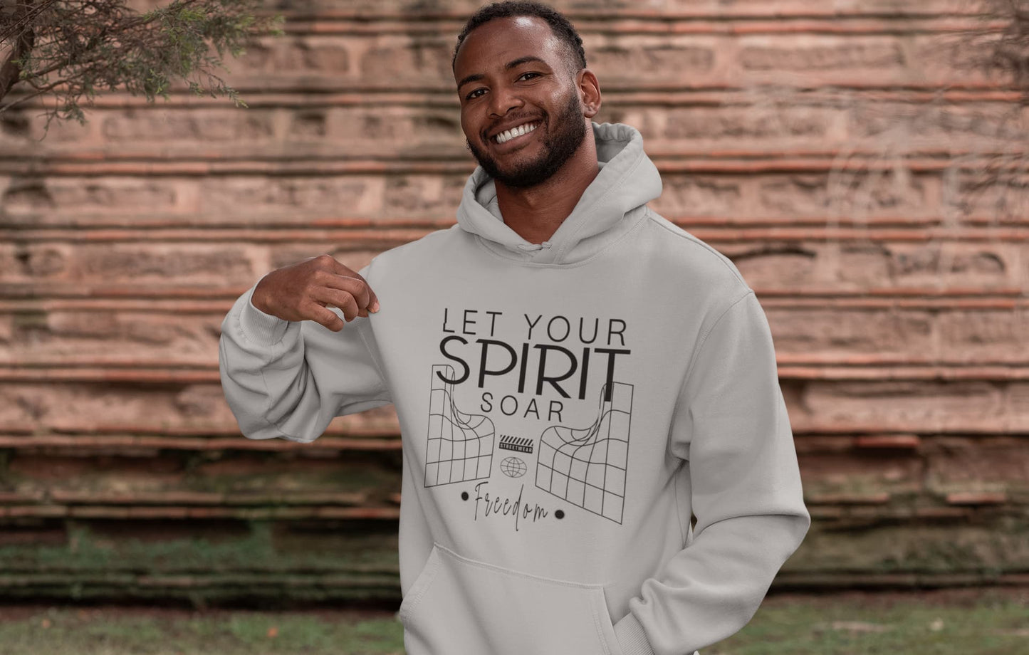 Men's Melange Grey Hoodies