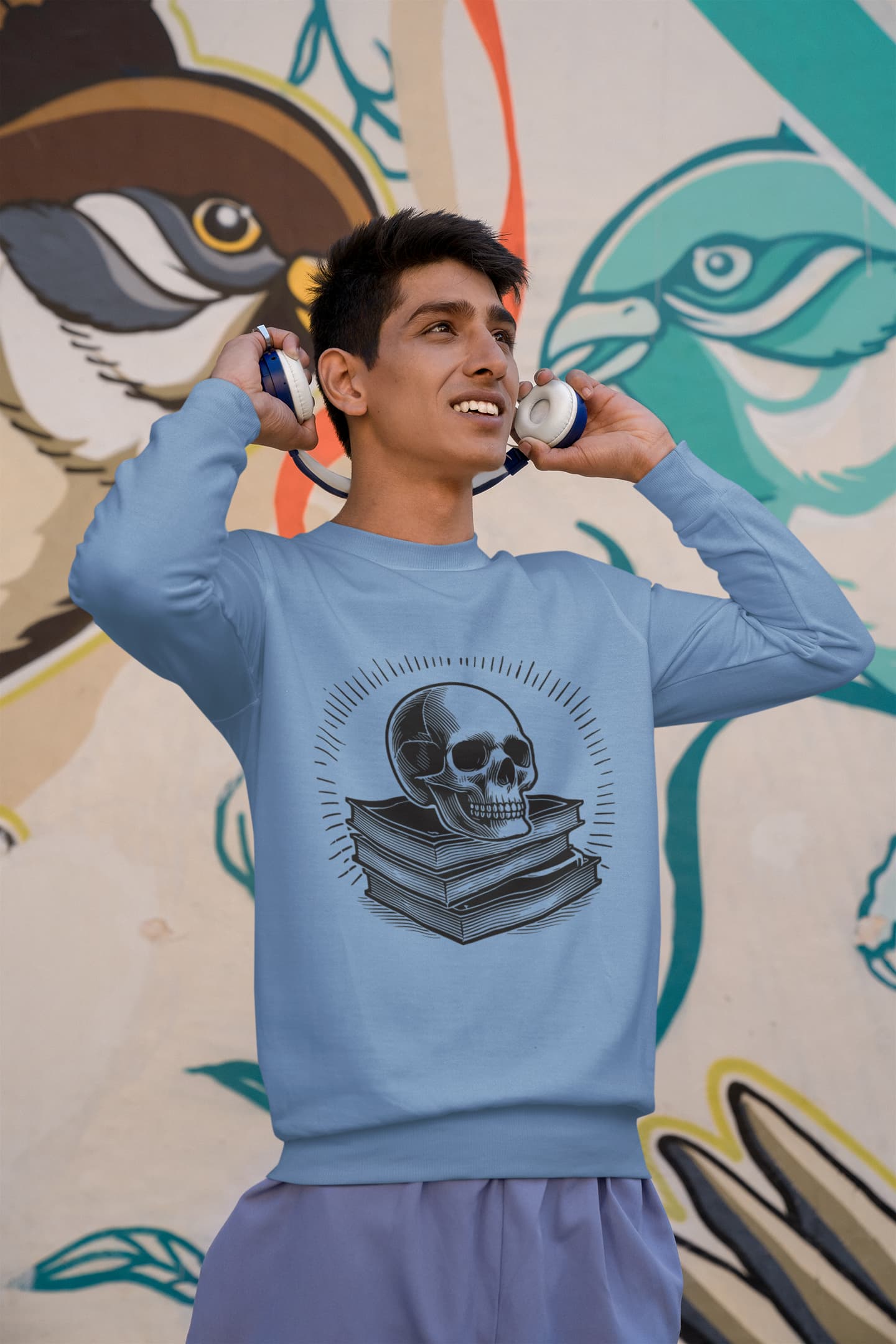 Men's Baby Blue Sweatshirts