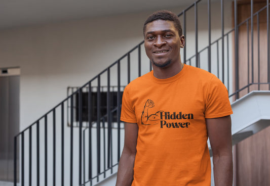 MENS ORNAGE ROUNDNECK T-SHIRT