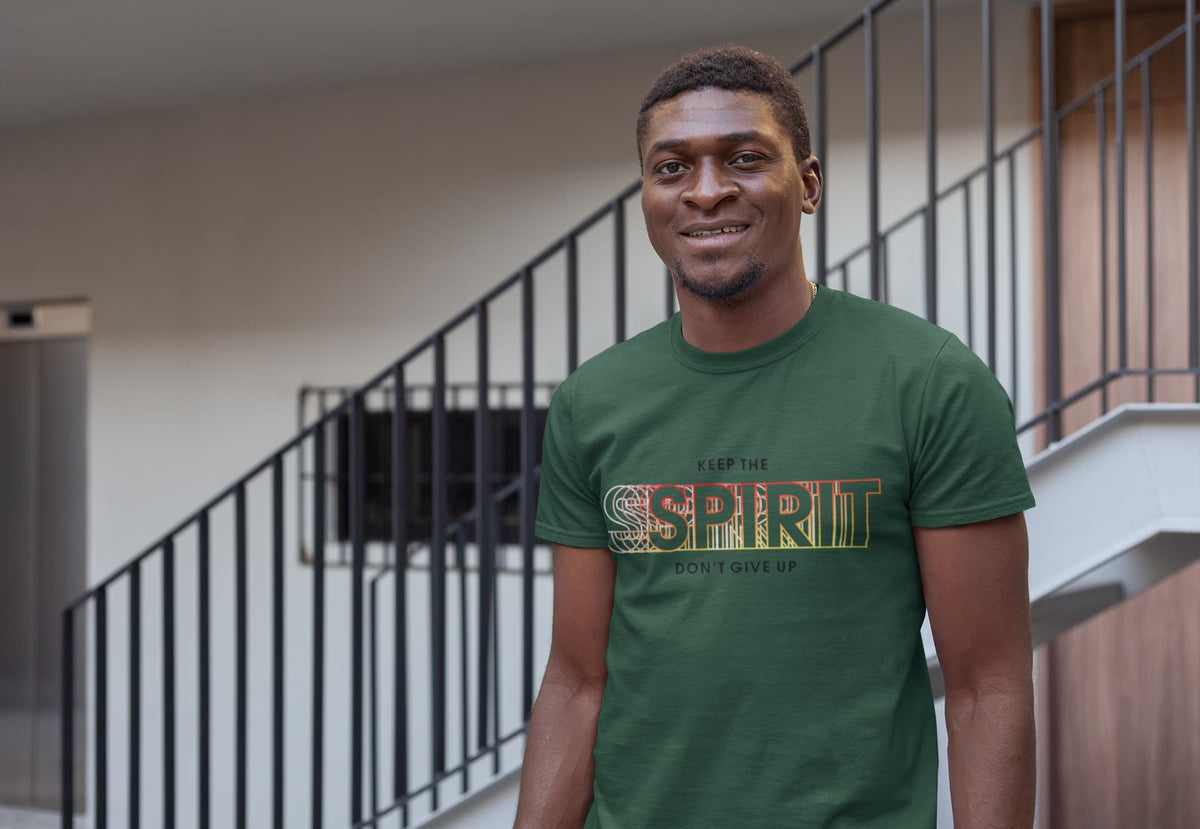 MENS OLIVE GREEN ROUNDNECK T-SHIRT