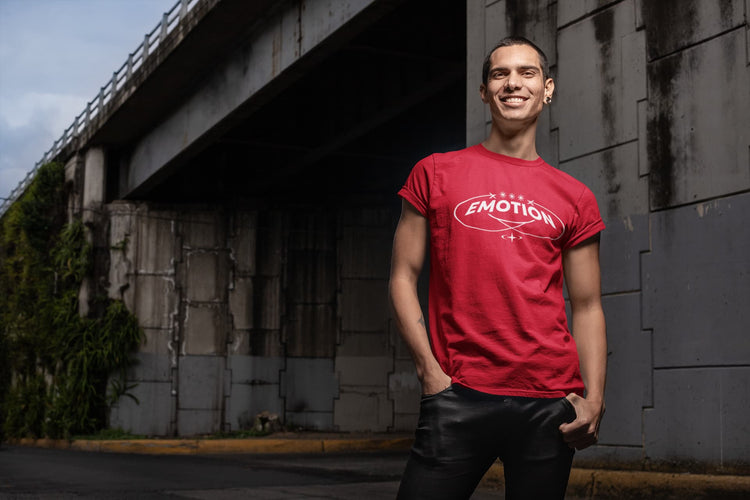 MENS RED ROUNDNECK T-SHIRT