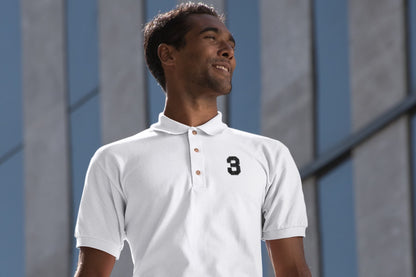 Men's White Polo T-shirts