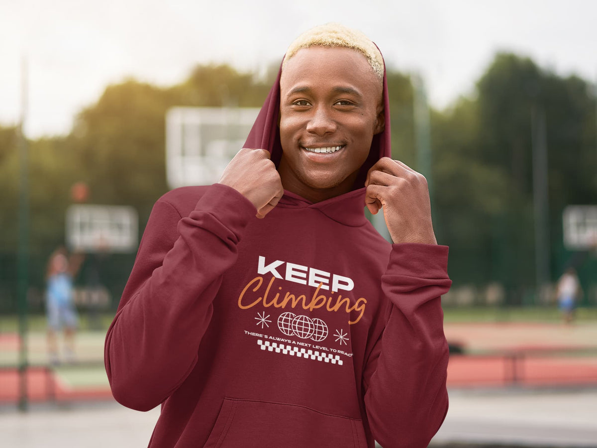 Karavirs® Squall Maroon oversized hoodie for men India