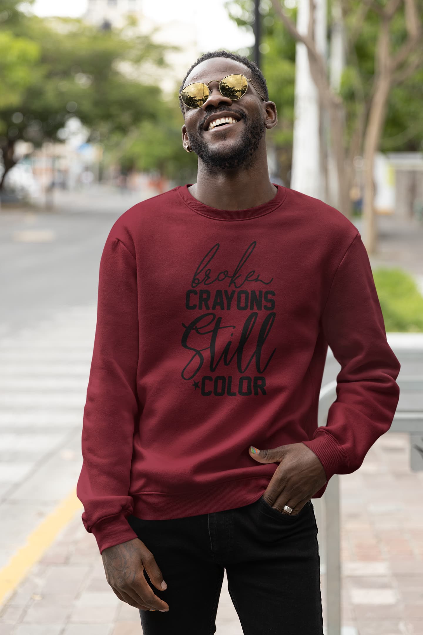 UNISEX MAROON SWEATSHIRT