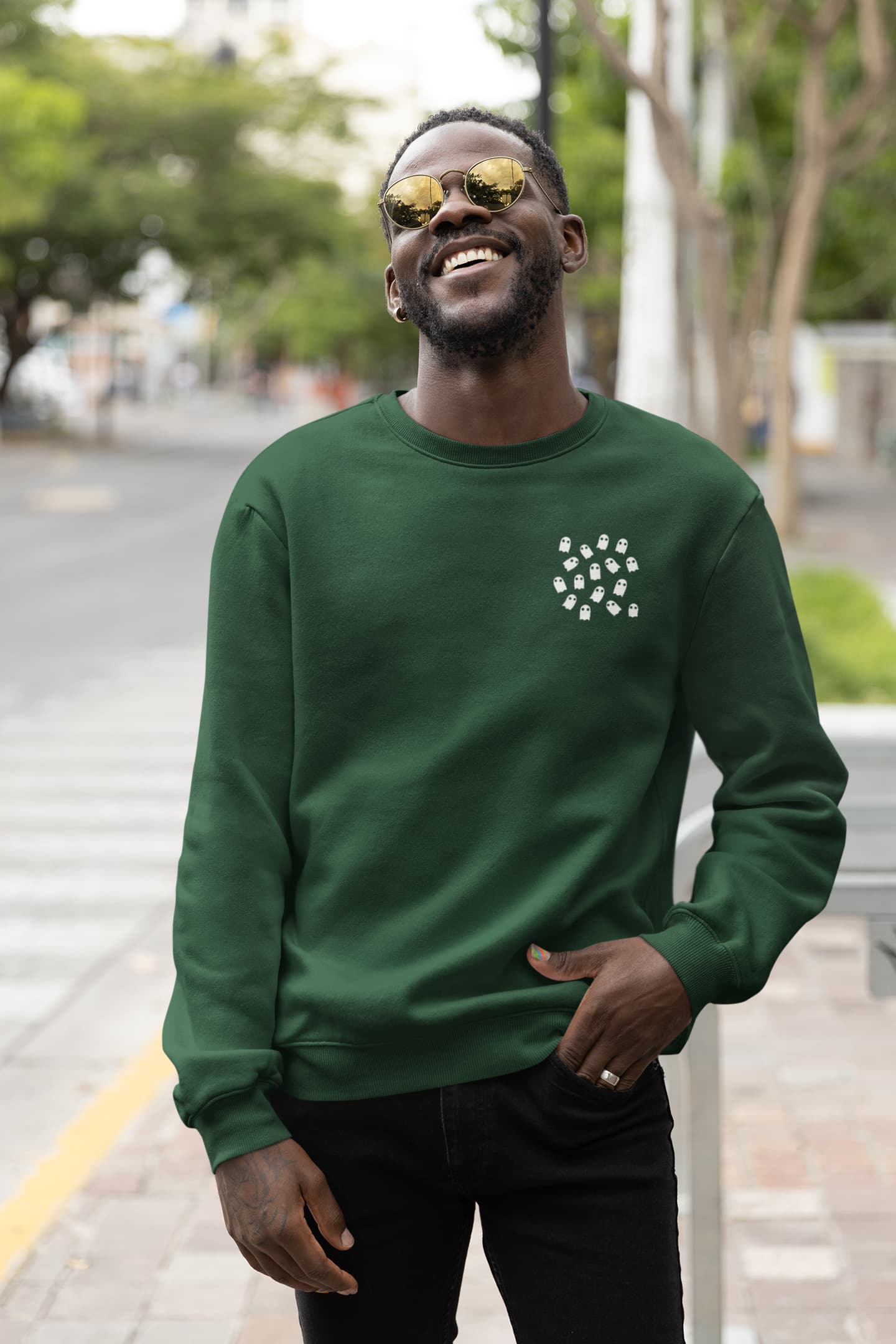 Men's Olive Green Sweatshirts