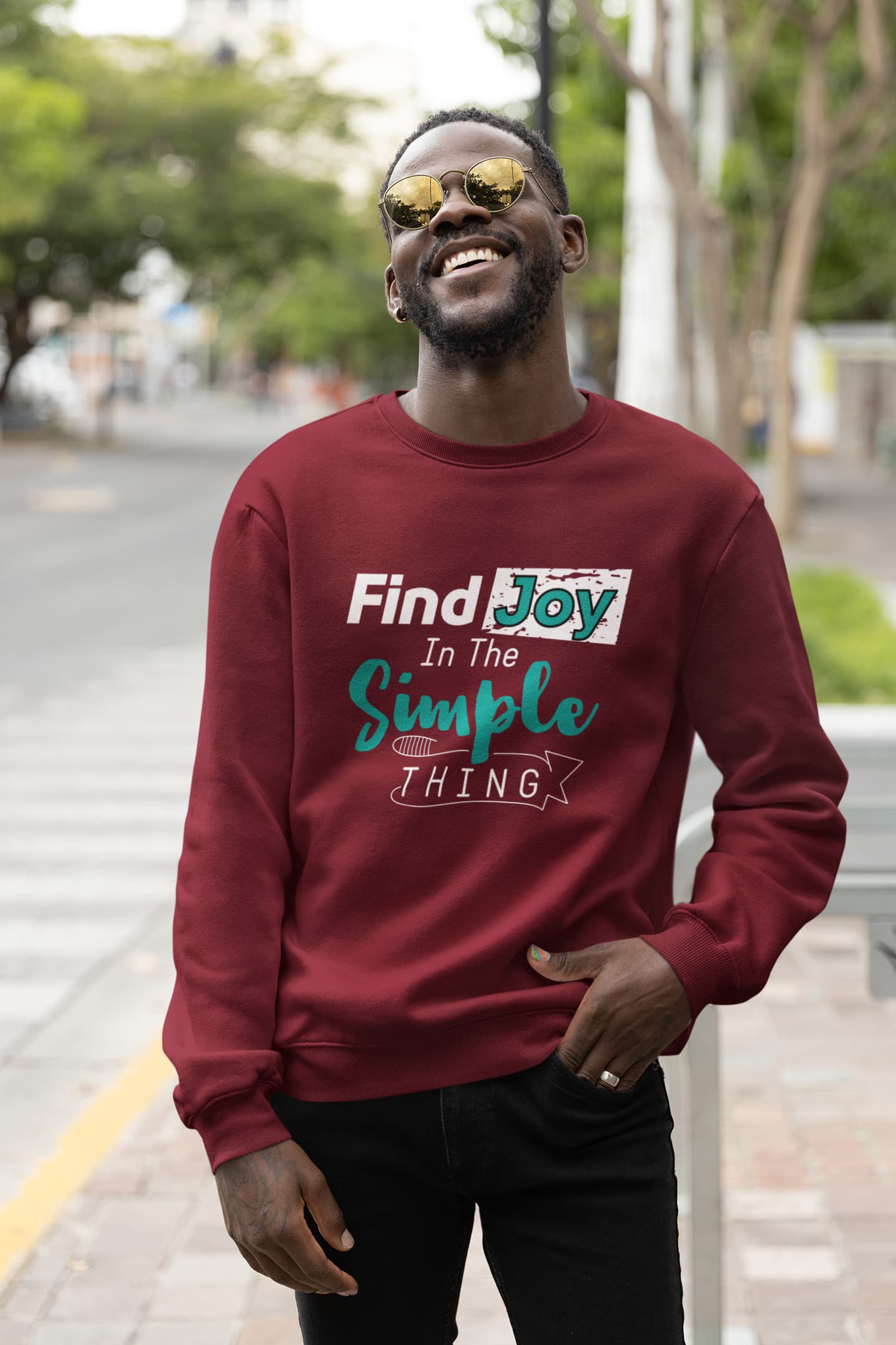 UNISEX MAROON SWEATSHIRT 