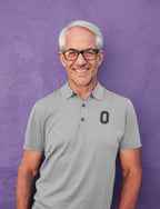 Men's Melange Grey Polo T-shirts