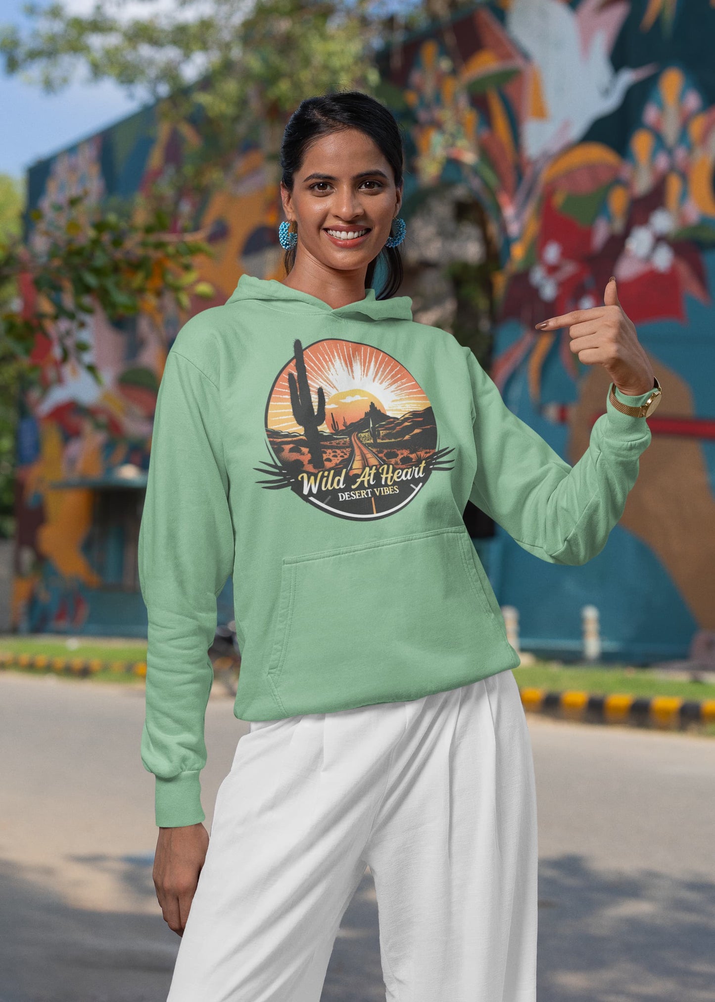 Women's Mint Green Hoodies