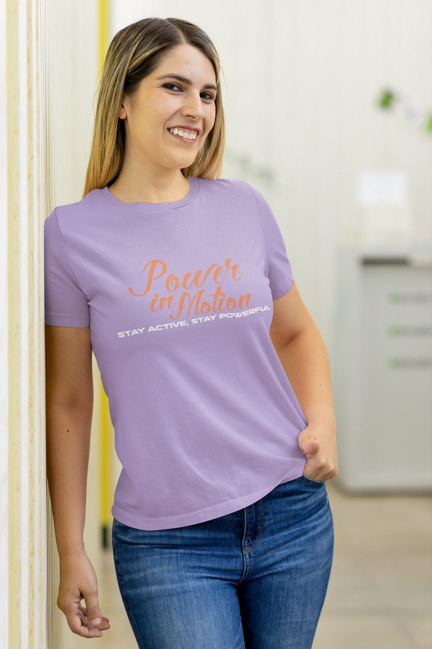 WOMENS IRIS LAVENDER ROUNDNECK T-SHIRT