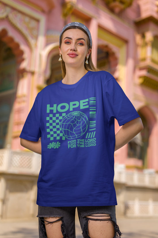 UNISEX ROYAL BLUE OVERSIZED T-SHIRT 