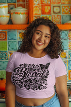 Women’s Light Pink Crop Tops