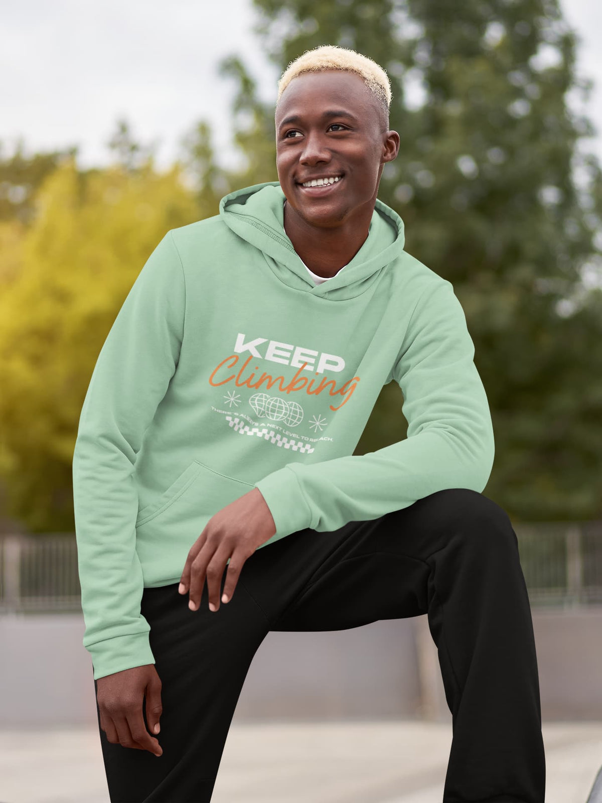 Karavirs® Squall Mint Green oversized hoodie for men India
