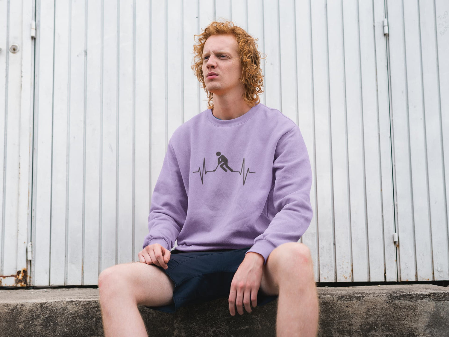 MENS IRIS LAVENDER SWEATSHIRT