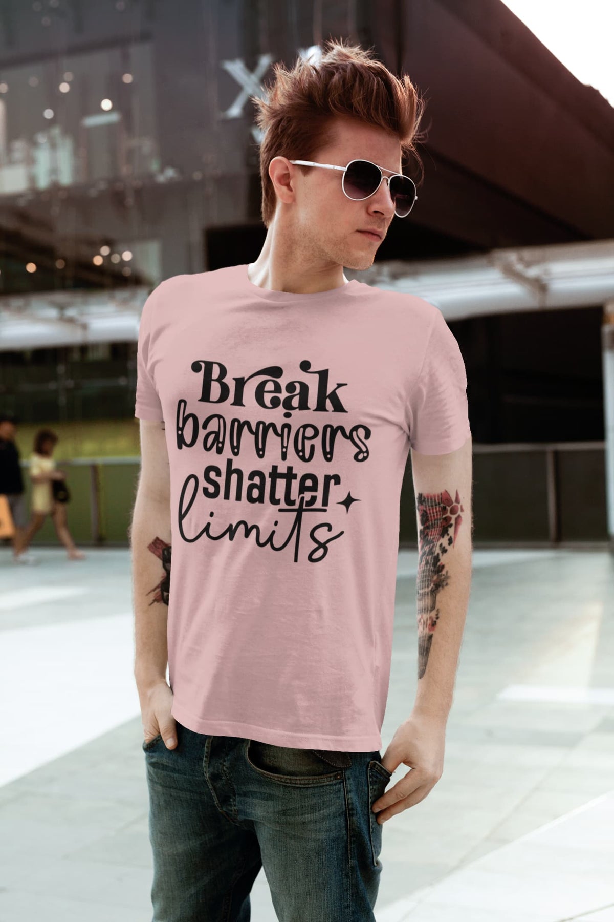 Karavirs® Break Pastel Dusty graphic tee for men India