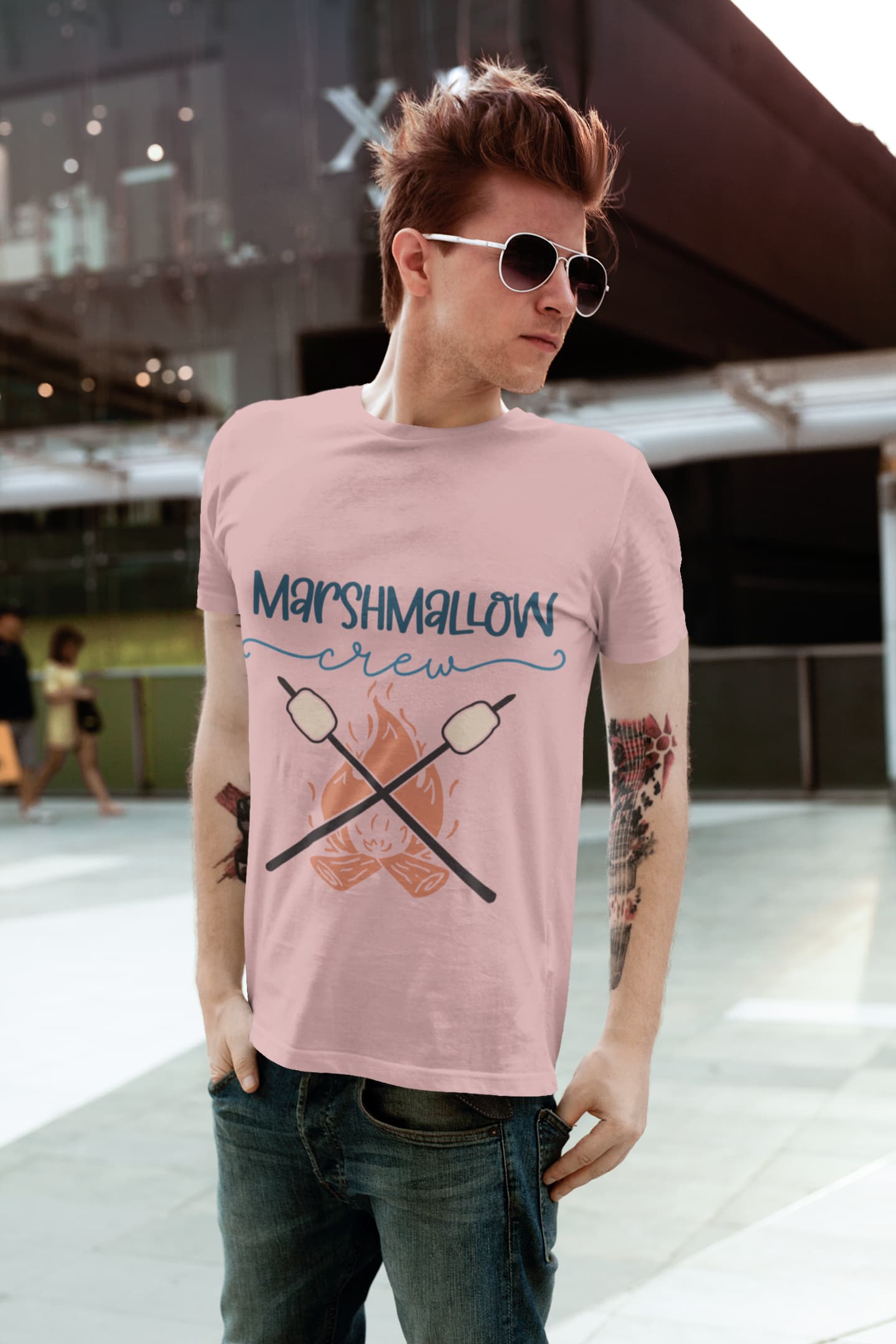 Men's Pastel Dusty Round Neck T-shirts
