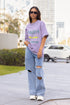 WOMENS IRIS LAVENDER OVERSIZED T-SHIRT
