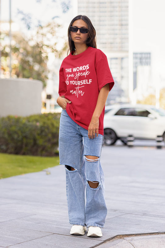 UNISEX RED OVERSIZED T-SHIRT
