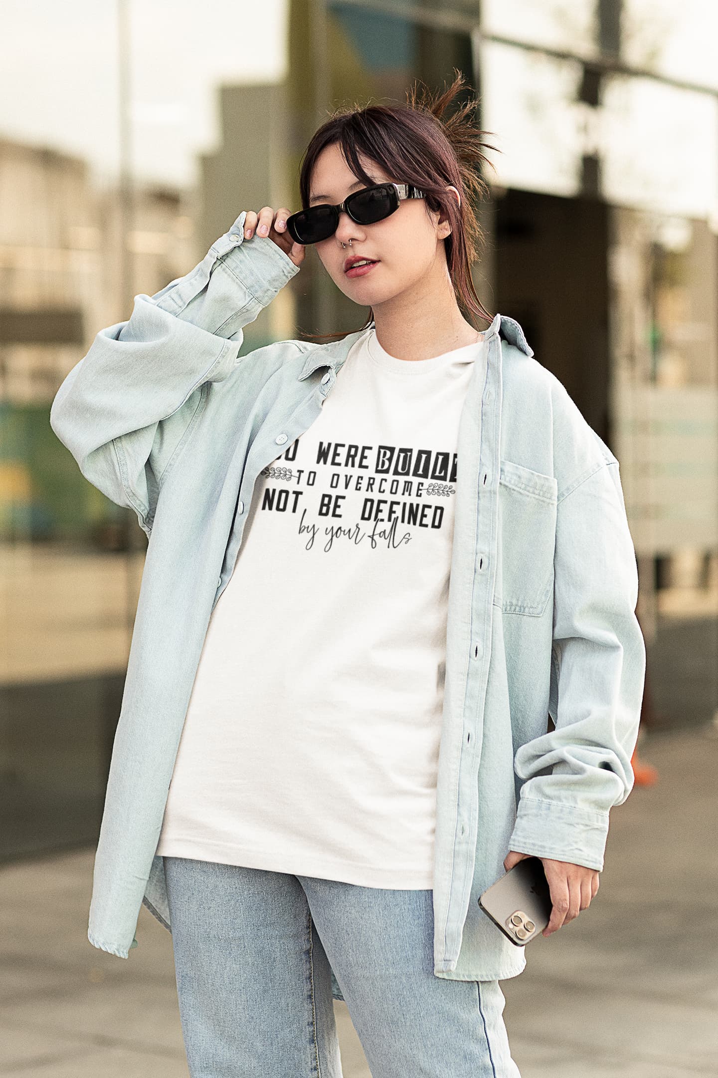 WOMENS WHITE OVERSIZED ROUNDNECK T-SHIRT
