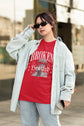 UNISEX RED OVERSIZED T-SHIRT 