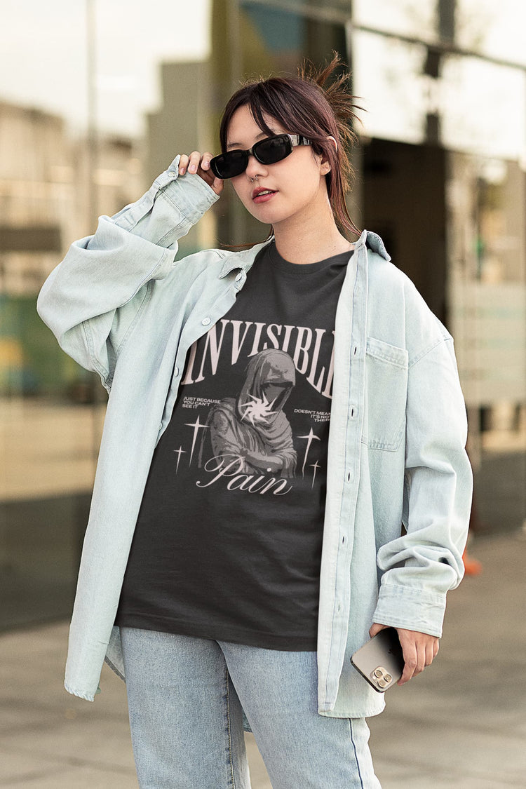 UNISEX BLACK OVERSIZED T-SHIRT 