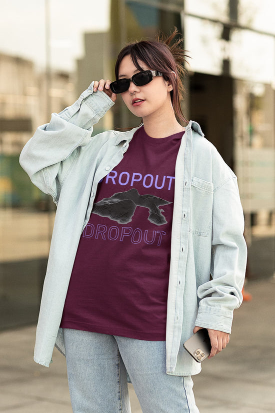 UNISEX BURGUNDY OVERSIZED T-SHIRT