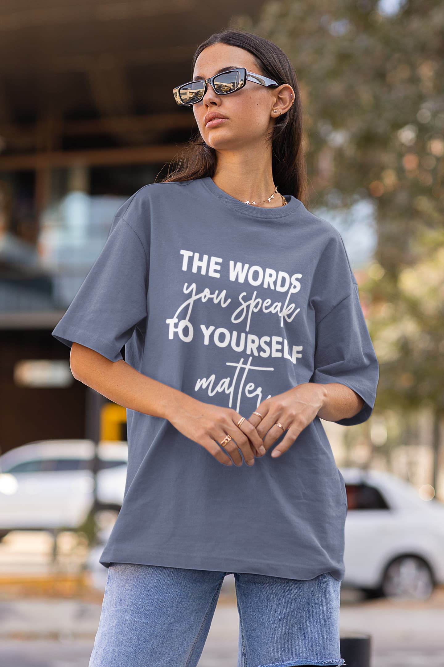 UNISEX STEEL GREY OVERSIZED T-SHIRT