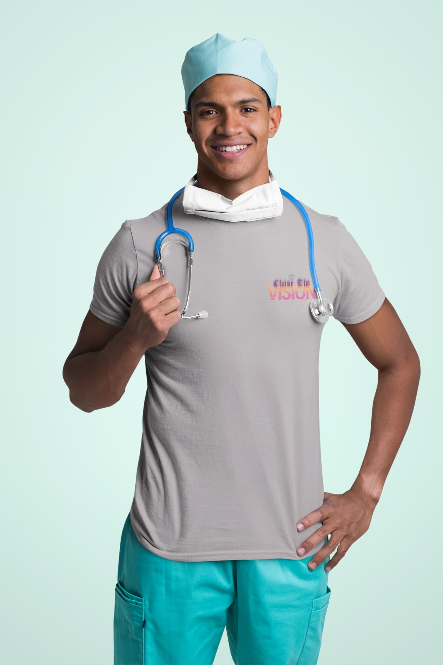 Men's Silver Frost Round Neck T-shirt