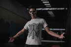 Men's Melange Grey Round Neck T-shirts