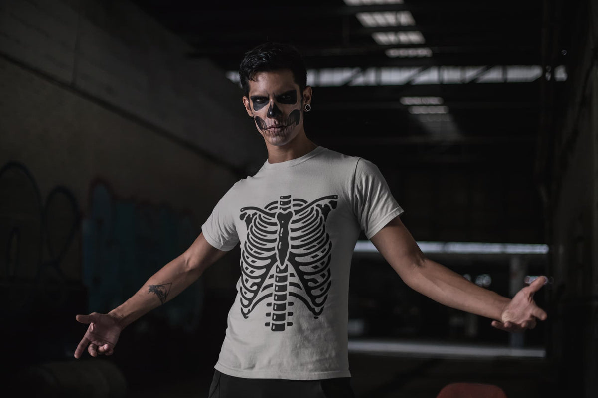 Men's Melange Grey Round Neck T-shirts