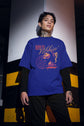 UNISEX ROYAL BLUE OVERSIZED T-SHIRT 