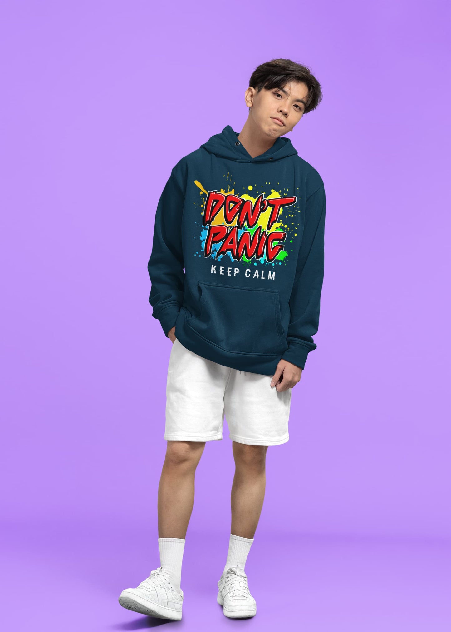 Men's Navy Blue Hoodies