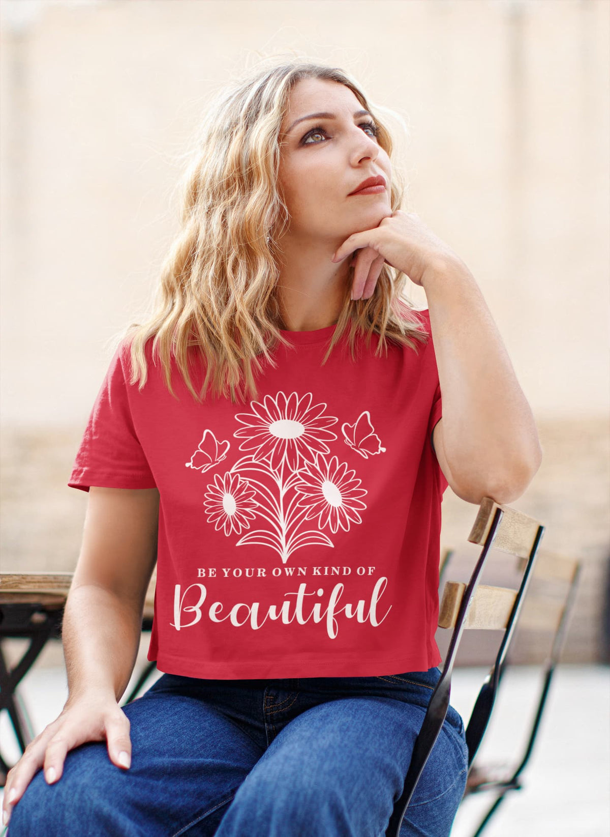 Women's Red Crop Top