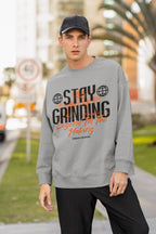 Men's Melange Grey Sweatshrts