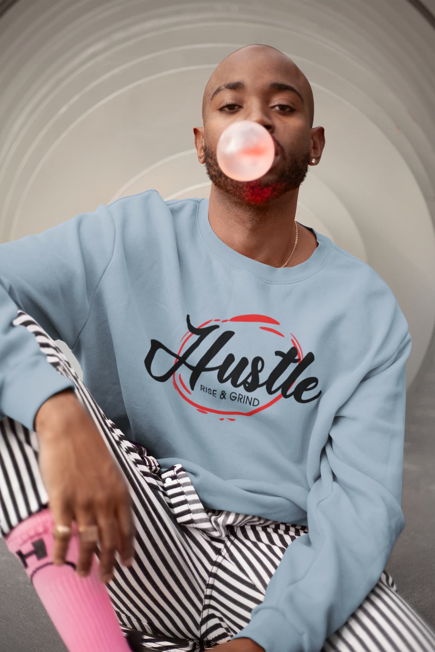 Men's Baby Blue Sweatshirts