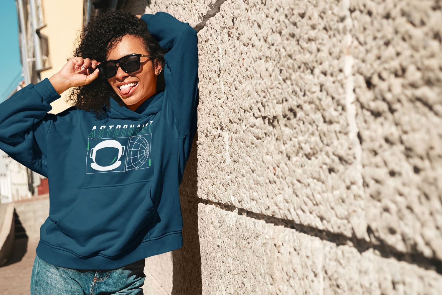 UNISEX NAVY BLUE HOODIES