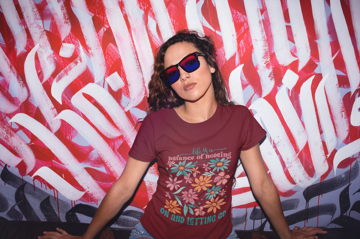 Women's Maroon Roundneck T-shirt