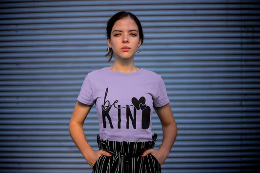 Women's Iris Lavender Round Neck T-shirt