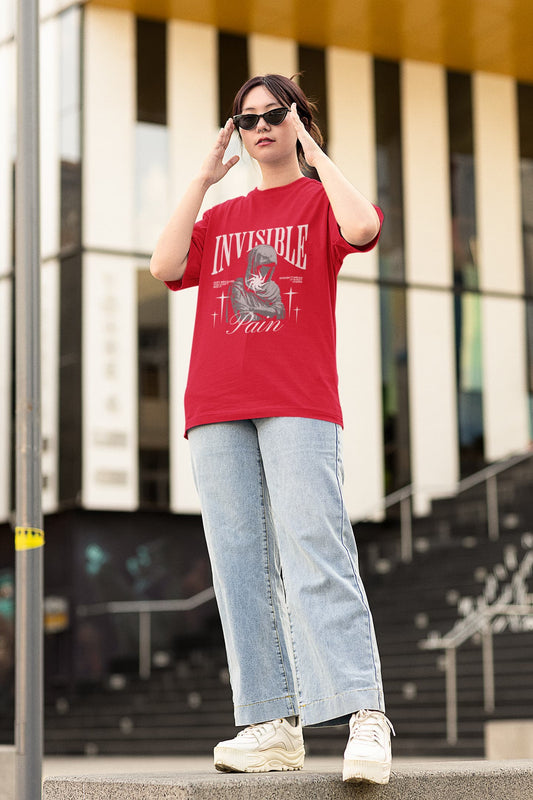 UNISEX RED OVERSIZED T-SHIRT 