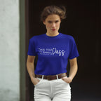 Women's Royal Blue Round Neck T-shirts