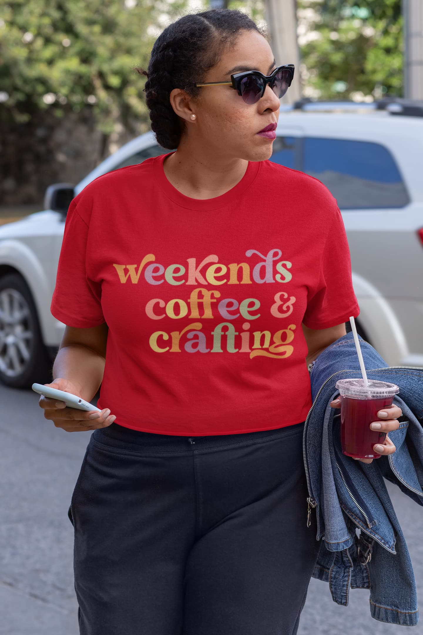 Women's Red Crop Tops