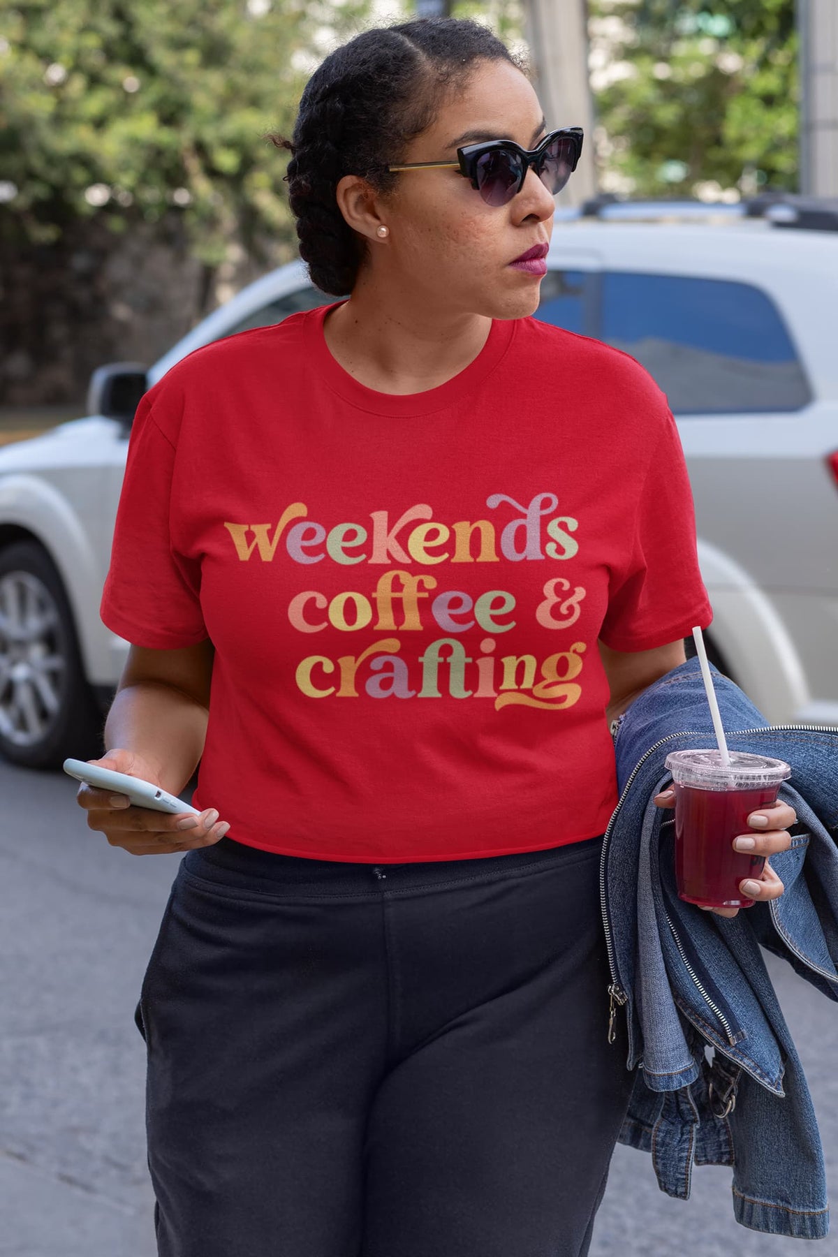 Karavirs® Coffee Red crop top for women India