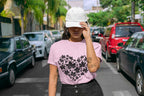 Women's Light Pink Round Neck T-shirts