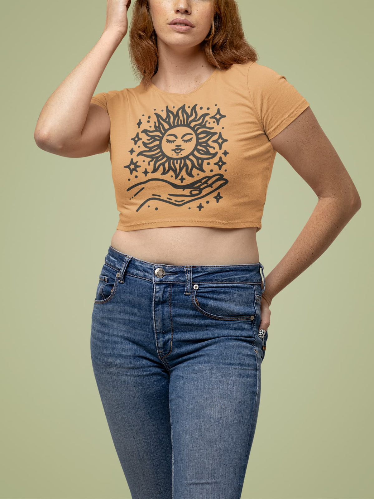 Women's Mustard Yellow Crop Tops