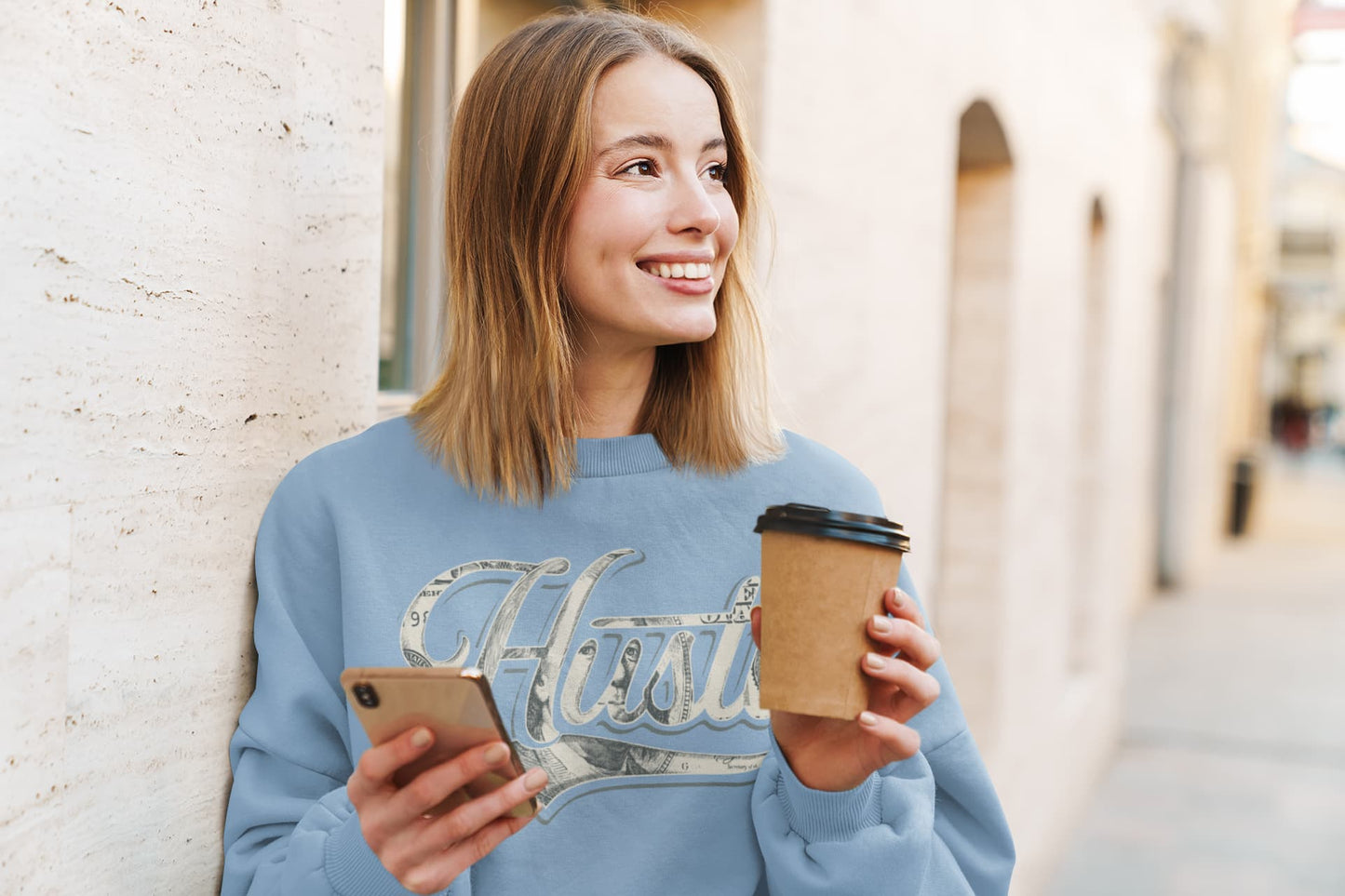Women's Baby Blue Sweatshirts