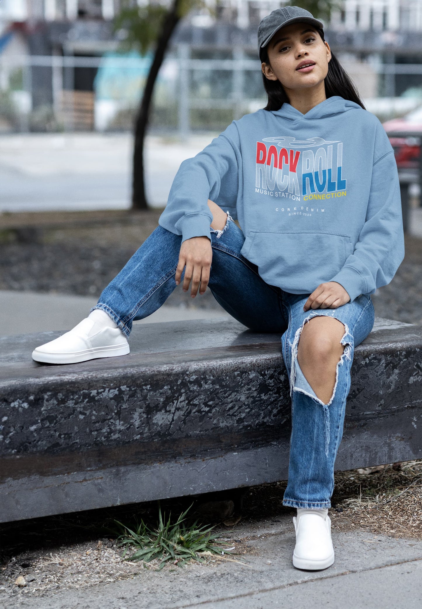 Women's Baby Blue Hoodies